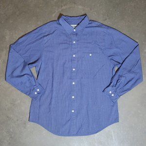 L.L. Bean. Women's Small.  Blue w/ White Button Down.